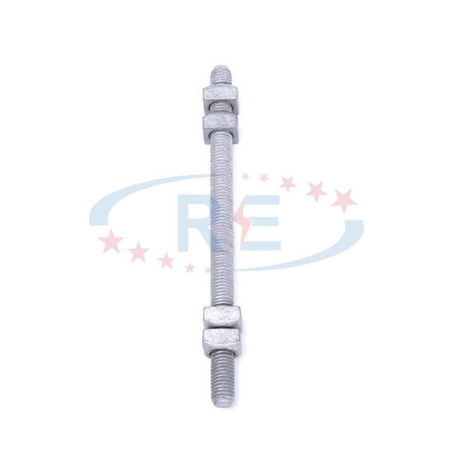 Hot Dip Galvanized ASTM A153 Double Arming Bolt for Pole Line Hardware