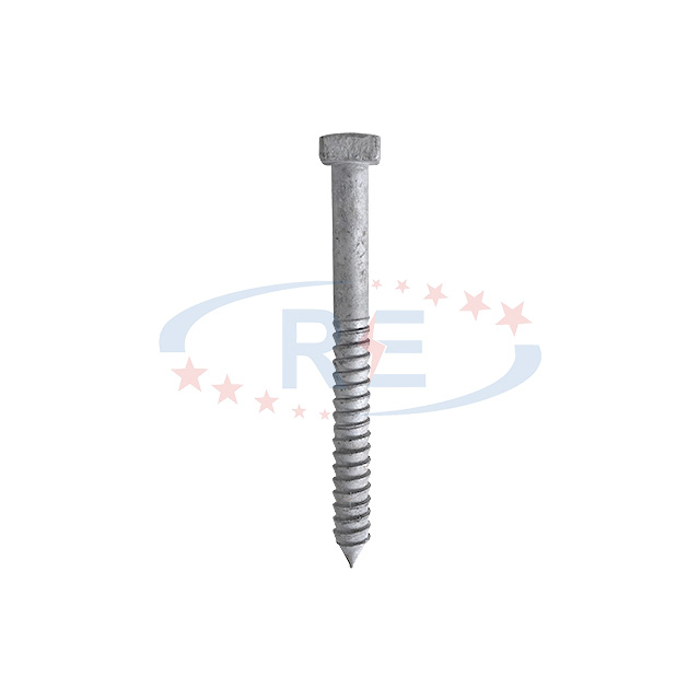 Hot Dip Galvanized ASTM A153 Square Head Lag Screw with Fetter Drive Point