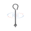 Heavy-Duty Galvanized Pig Tail Eye Bolt – ASTM A153 Standard for Utility Line Applications