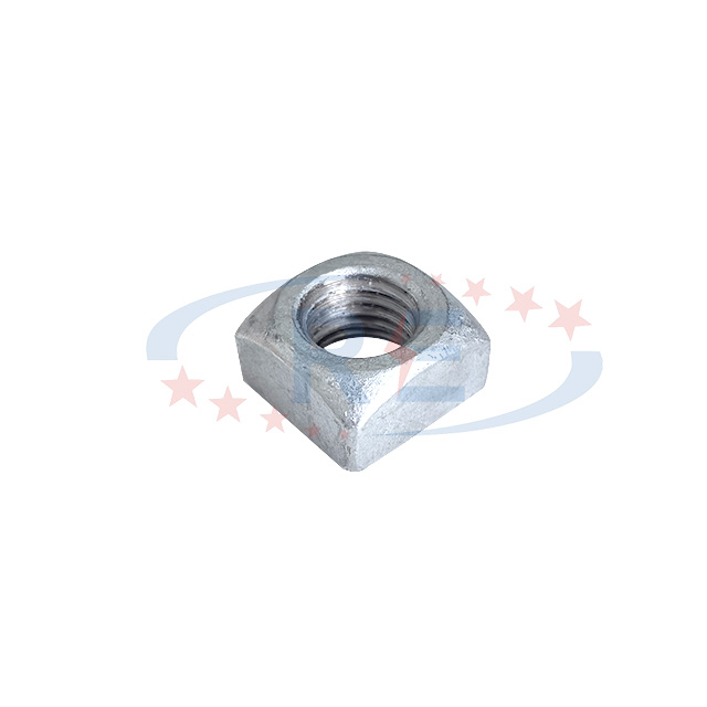 Hot Dip Galvanized ASTM A153 Square Nut for Pole Line Hardware