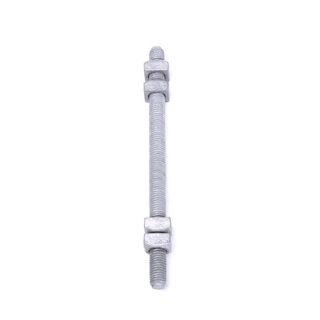Hot Dip Galvanized ASTM A153 Double Arming Bolt for Poleline Hardware