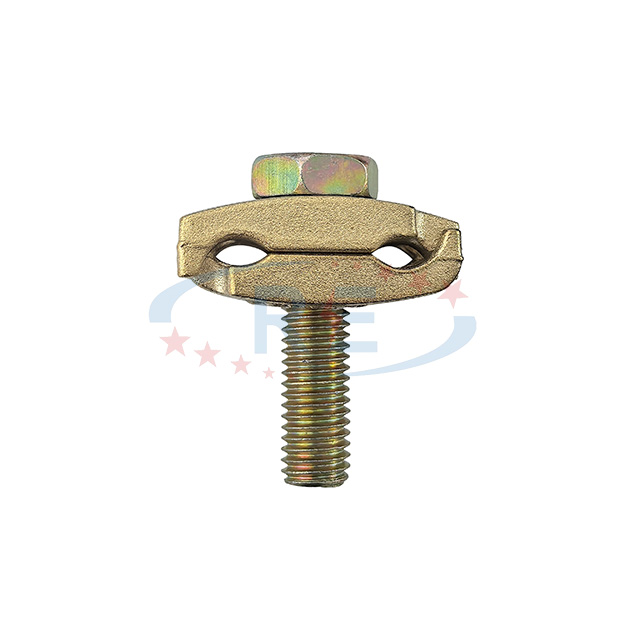 Heavy Duty Copper Ground Clamp for Round Bar & Copper-Clad Steel Rods