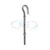 Heavy-Duty ASTM A153 Hot Dip Galvanized Pig Tail Bolt for Utility Pole Line Support